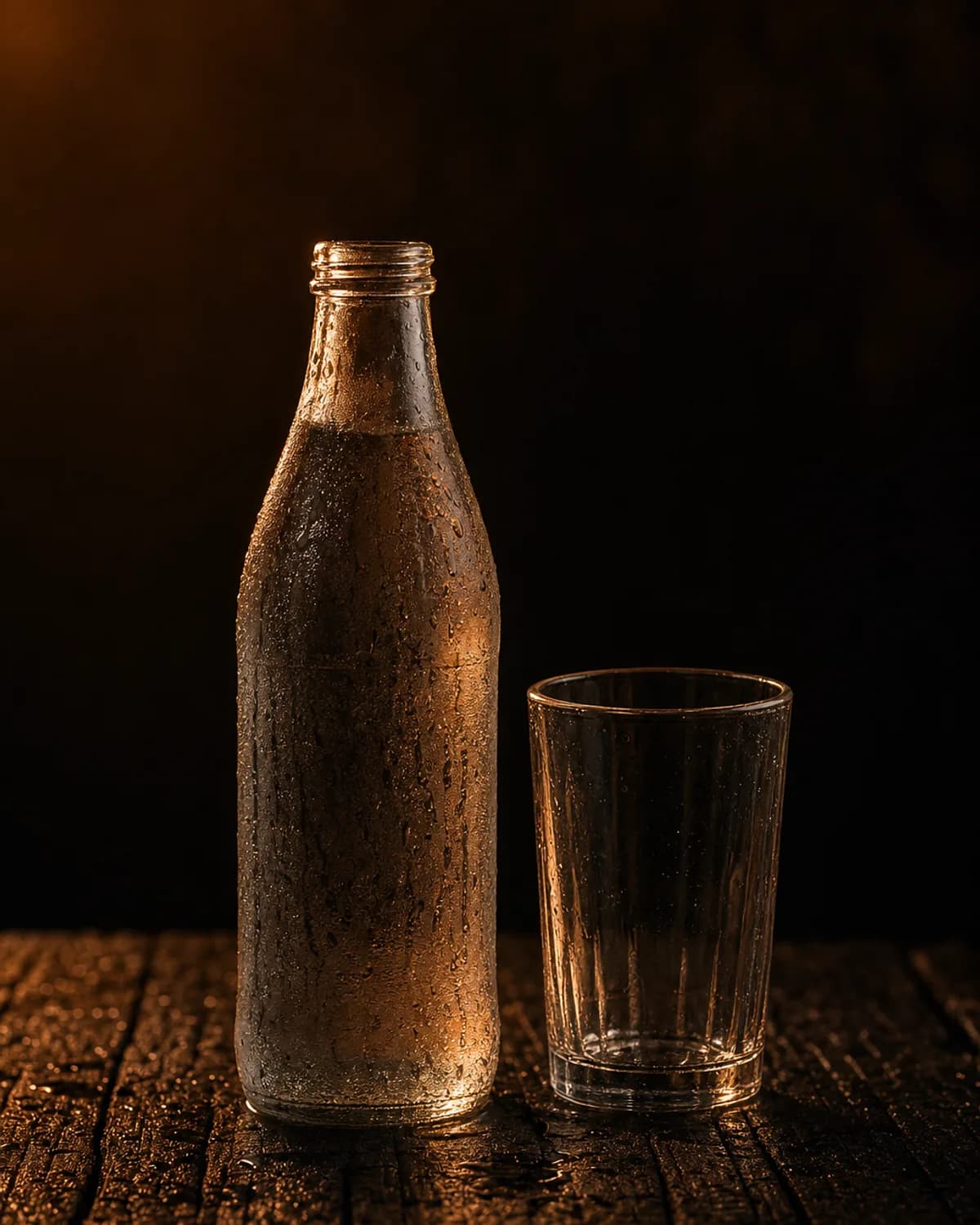 Bouteille d'eau minérale fraîche